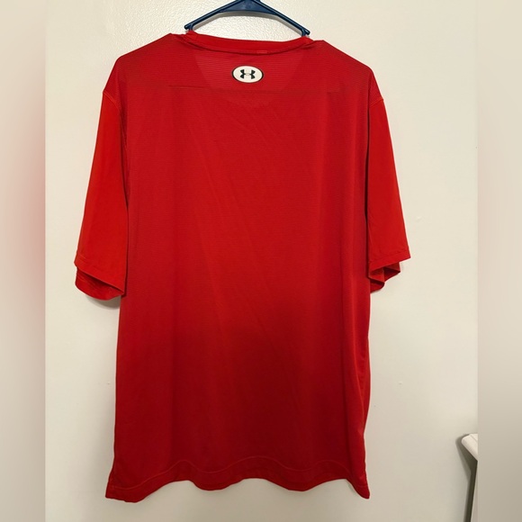 Under Armour Men's Vibrant Red Tee - Picture 1 of 2